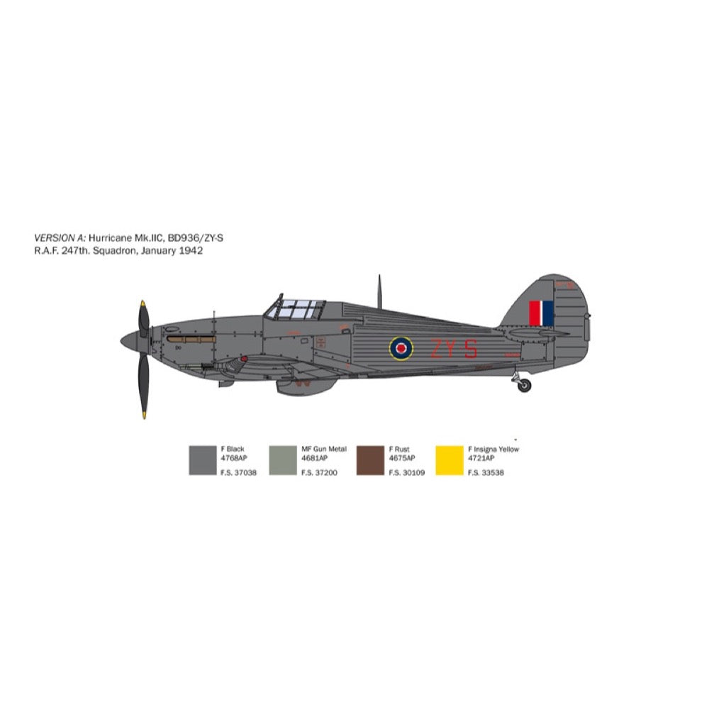 Italeri IT2828S 1/48 Hurricane Mk.II C