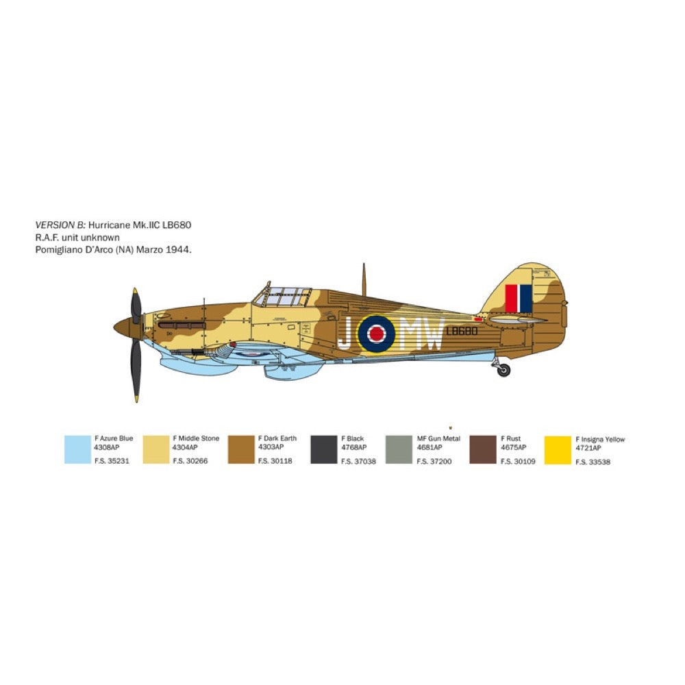 Italeri IT2828S 1/48 Hurricane Mk.II C
