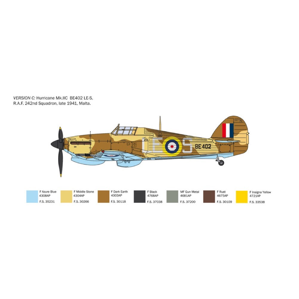 Italeri IT2828S 1/48 Hurricane Mk.II C