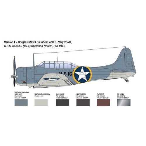 Italeri 2841S 1/48 USN SBD-3 Dauntless