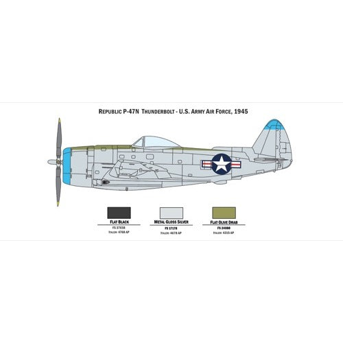 Italeri 1/72 P47 N and P51 D War Thunder Video Game Series w/Glue