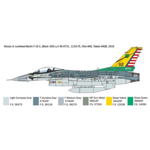 Italeri 35105 1/48 F-16C Fighting Falcon War Thunder Series