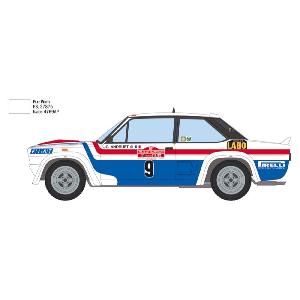 Italeri 3621S 1/24 Fiat 131 Abarth San Remo Rally Winner 1977 8001283036214