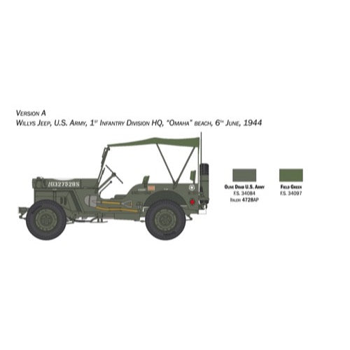 Italeri 3635 1/24 Jeep Willys MB 80th Anniversary