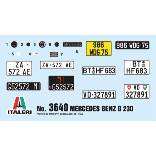 Italeri 3640 1/24 Mercedes Benz G230