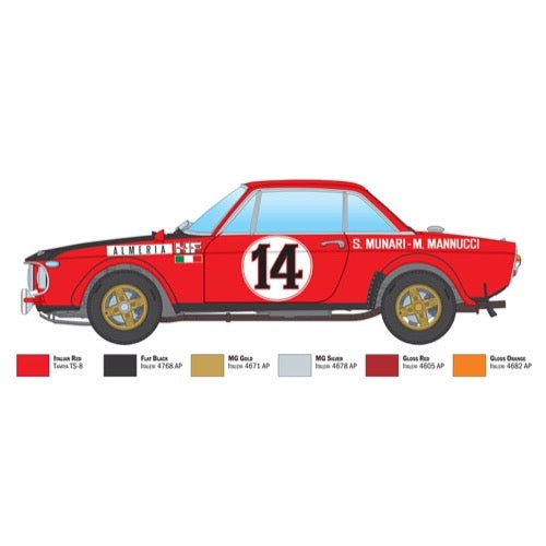 Italeri 3670S 1/24 Lancia Fulvia HF Rally Monte Carlo 1972