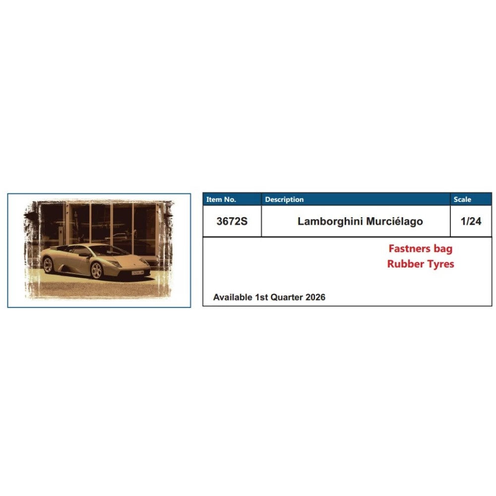 Italeri 3672S 1/24 Lamborghini Murciélago