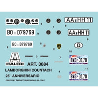 Italeri 3684S 1/24 Lamborghini Countach 25th Anniversary