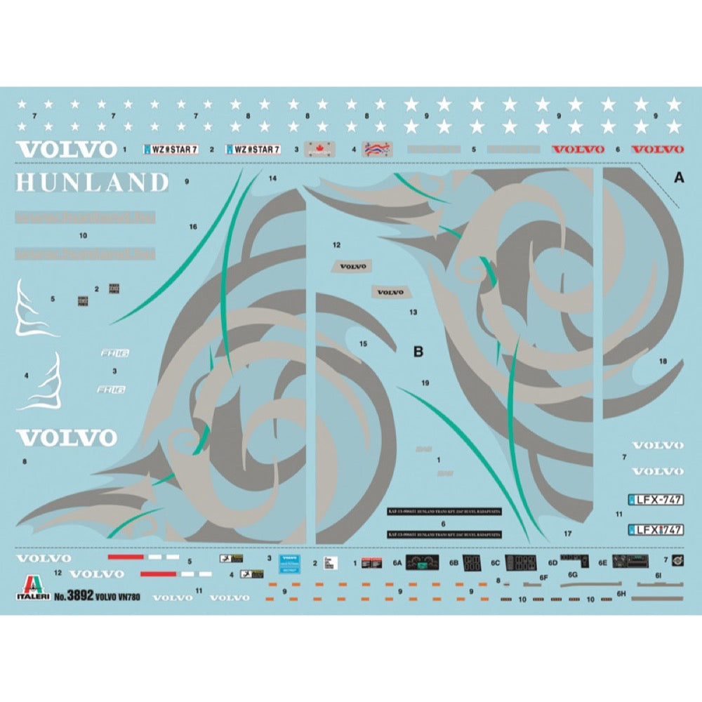 Italeri 3892 1/24 Truck Volvo VN 780