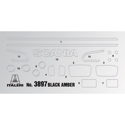 Italeri 3897 Scania R730 Black Amber