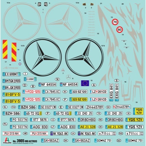 Italeri 3905 1/24 Mercedes Benz Actros Gigaspace