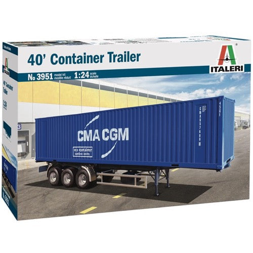 Italeri 3951 1/24 40ft Container Trailer