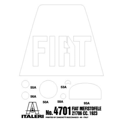 Italeri 4701 1/12 Fiat Mefistofele 8001283047012