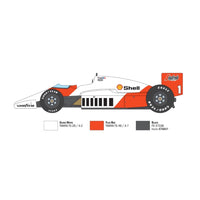 Italeri 4711 1/12 McLaren MP4 2C Prost Roberg Plastic Model Kit 8001283047111