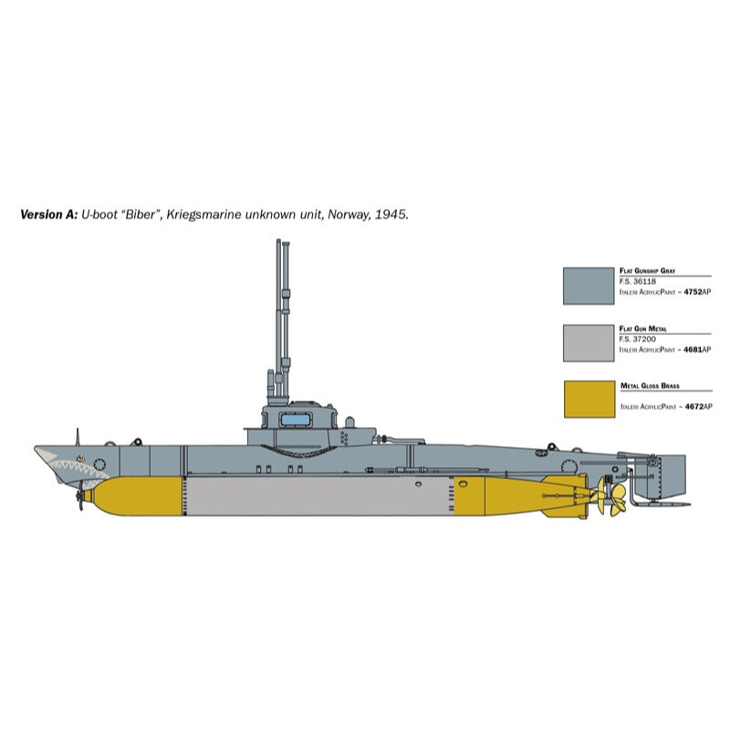 Italeri 5609S 1/35 U-Boot Midget Submarine (Biber)