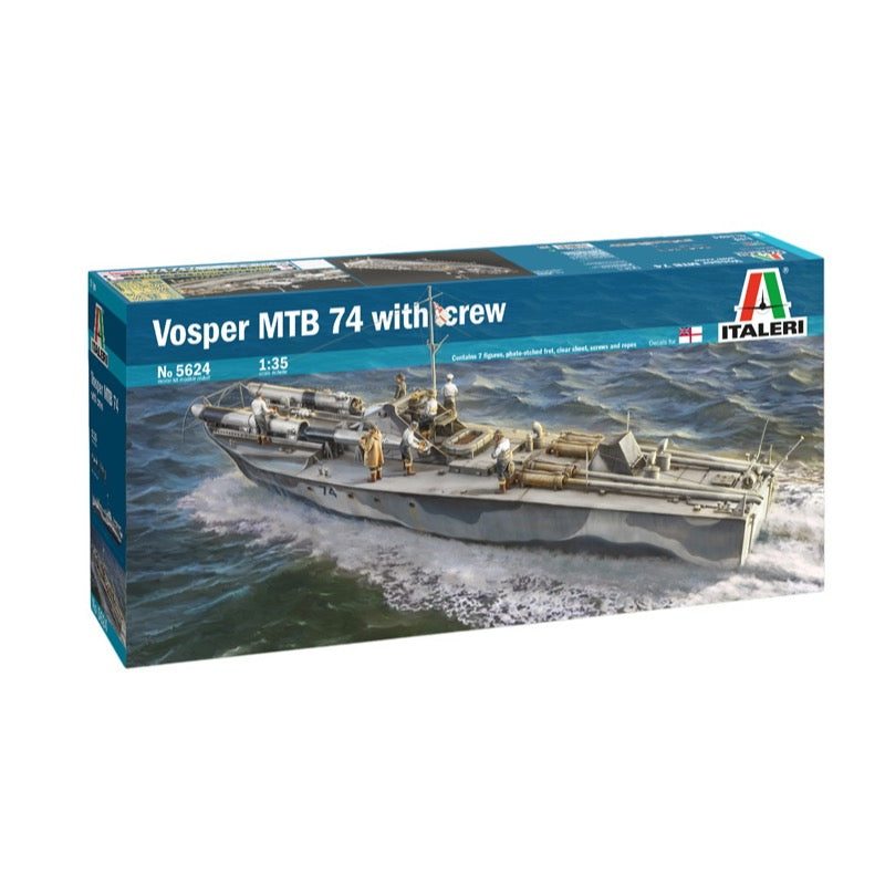 Italeri 5624 1/35 Vosper 74 Torpedo Boat with Crew Plastic Model Kit