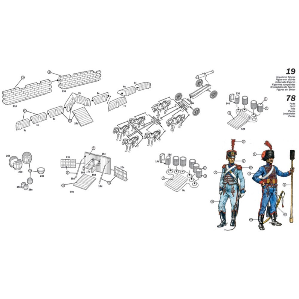 Italeri 6031 1/72 French Artillery Figures Set Napoleonic Wars
