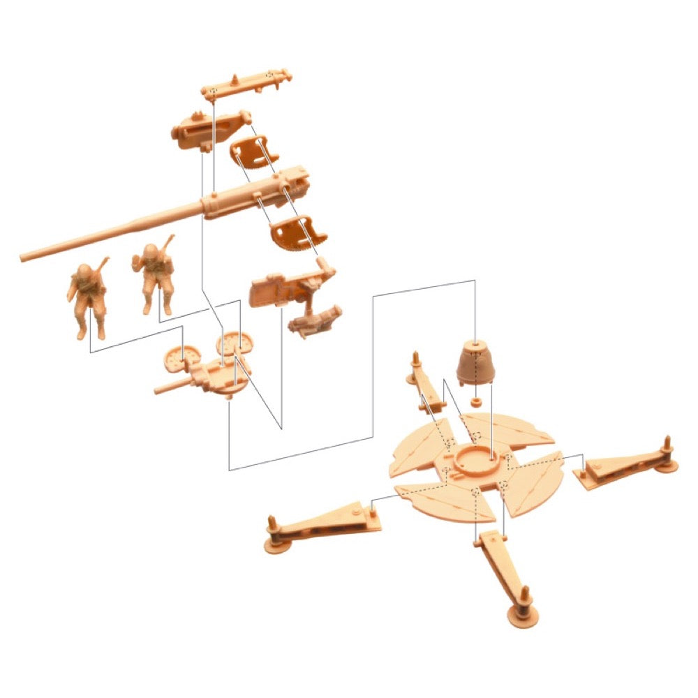 Italeri 6122 1/72 Italian 90/53 Gun and Crew