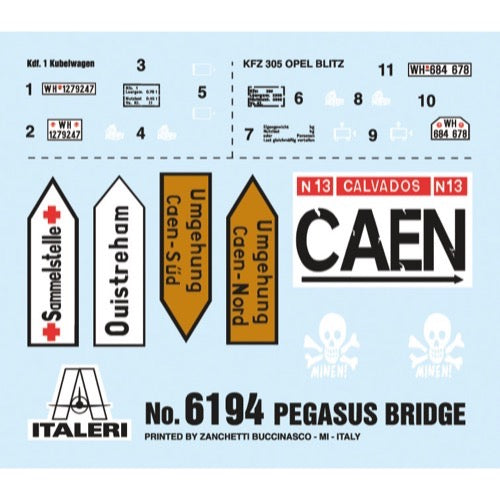 Italeri 6194 1/72 Pegasus Bridge D-Day 75th Anniv Battle Set