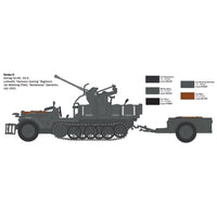 Italeri 6395S 1/35 Sd.Kfz 10/4 with Flak 30 and Crew
