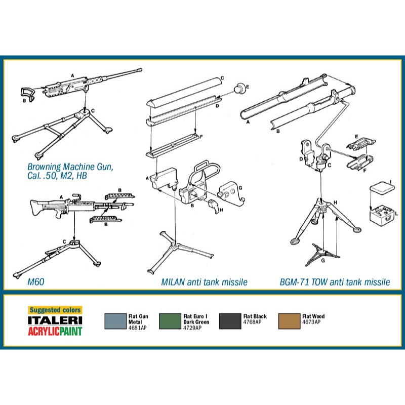 Italeri 6421S 1/35 Modern Light Weapon Set