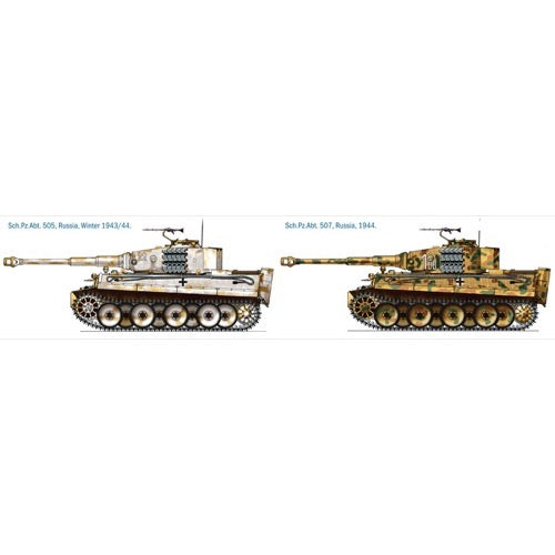 Italeri 6507 1/35 Tank PZKPFW VI Tiger 1 Ausf E Mid Prod