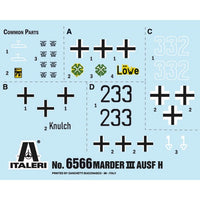 Italeri 6566S 1/35 Sd. Kfz. 138 Marder III H With Crew