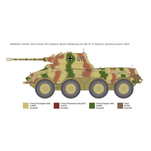 Italeri 6572S 1/35 Sd.Kfz.234/2 Puma