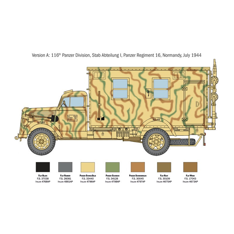 Italeri 6575 1/35 Opel Blitz Ehinheitskoffer