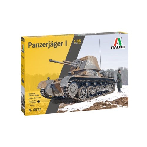 Italeri 6577 1/35 Panzerjager I Tank Glueable Tracks PE Sheet Included