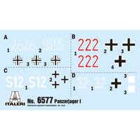 Italeri 6577 1/35 Panzerjager I Tank Glueable Tracks PE Sheet Included