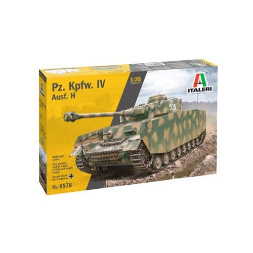 Italeri 6578S 1/35 Pz Kpfw IV with Metal Barrel Glueable Tracks