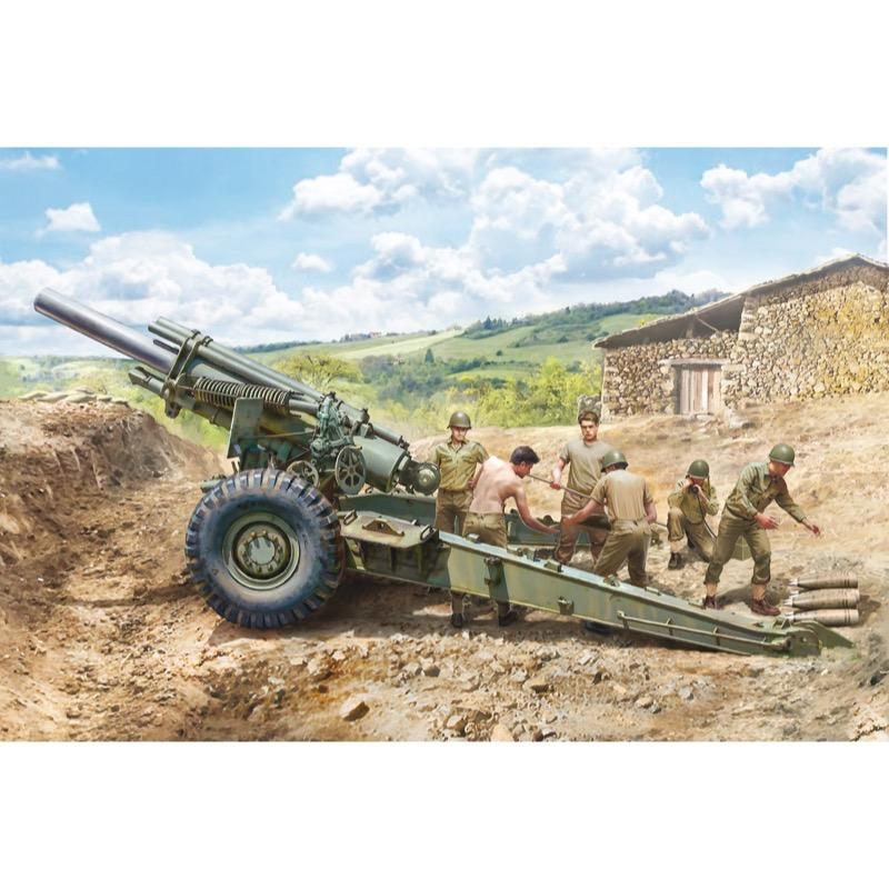 Italeri 6581 1/35 M-1155mm with Gun Crew 6 Figures