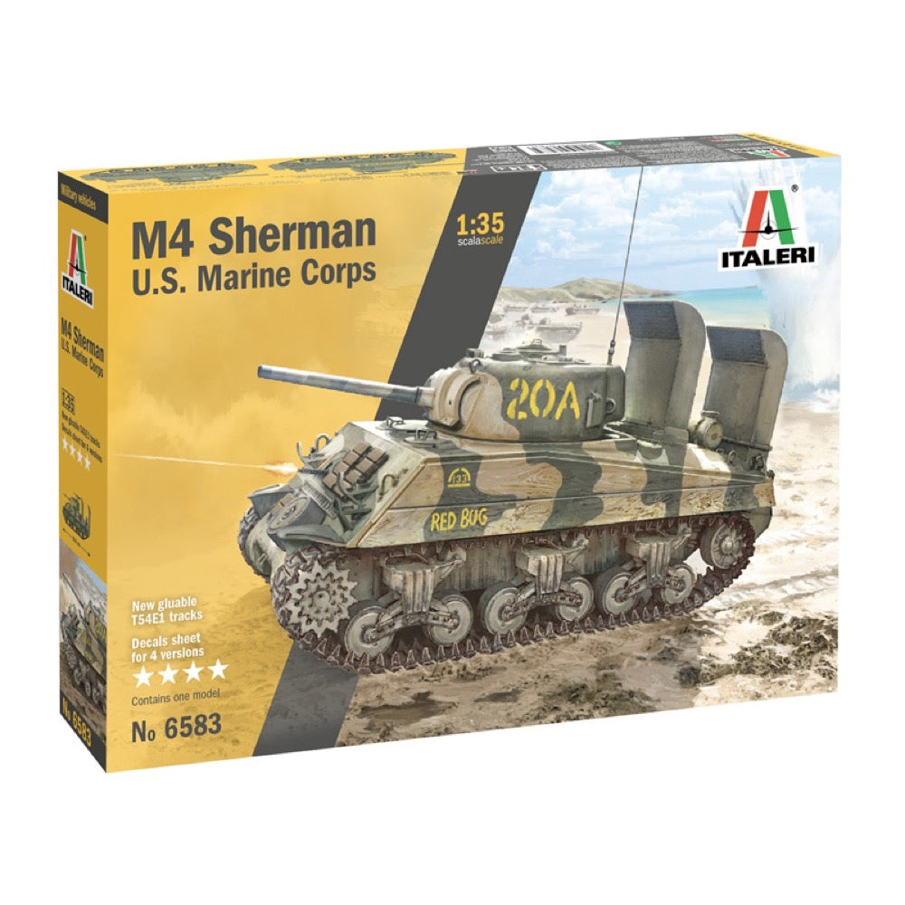 Italeri 6583 1/35 M4 Sherman US Marine Corps Plastic Model Kit