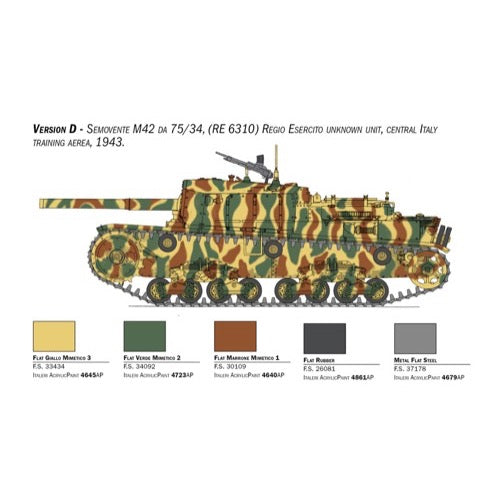 Italeri 6584 1/35 Semovente M42 DA 75/34