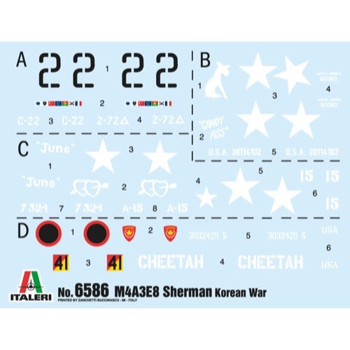 Italeri 6586 1/35 M4A3E8 Sherman Korean War