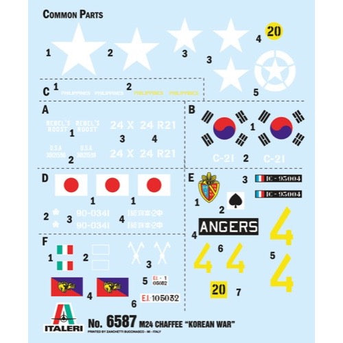 Italeri 6587S 1/35 M24 Chaffee Korean War
