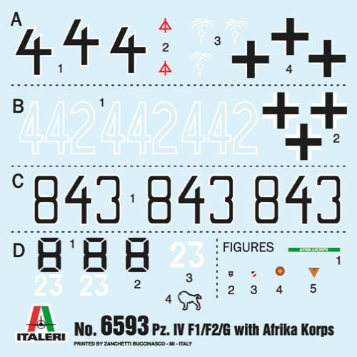 Italeri 6593S 1/35 Pz. IV F1/F2/G with Afrika Korps