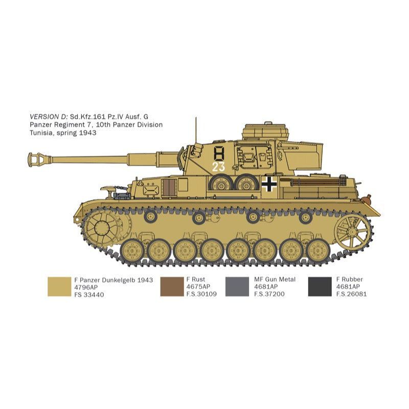 Italeri 6593S 1/35 Pz. IV F1/F2/G with Afrika Korps