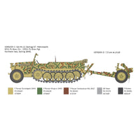 Italeri 6595 1/35 Kfz. 10 Demag D7 with 7.5 cm leIG 18