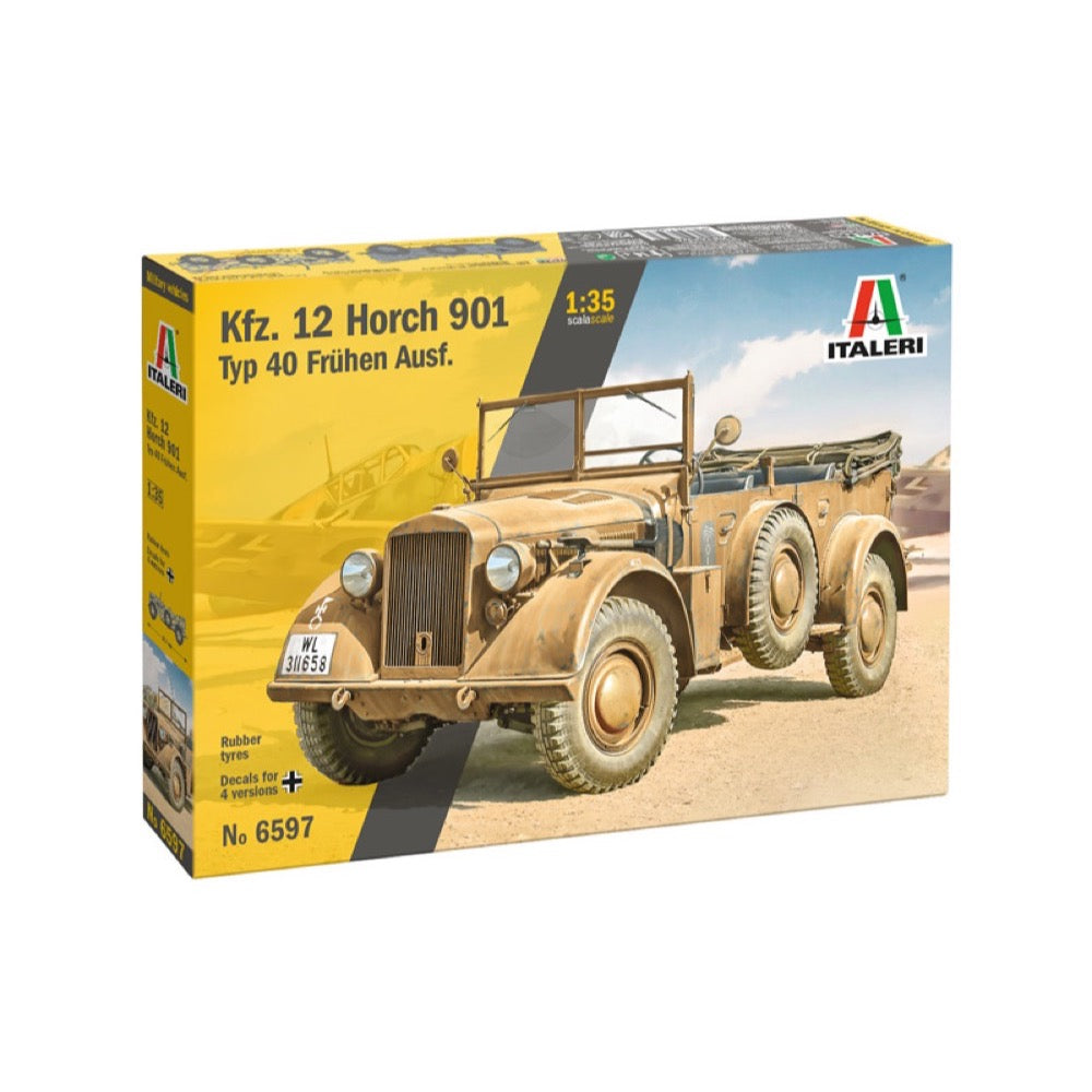 Italeri 6597 1/35 Kfz. 12 Horch 901 Typ 40 Fr√ºhen Ausf