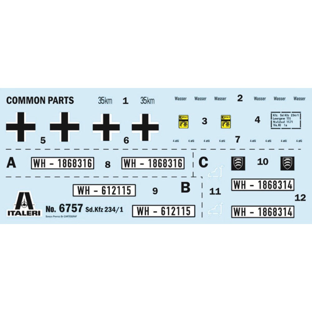 Italeri 6757S 1/35 Sd.Kfz.234/1