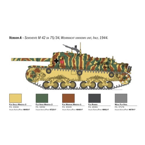 Italeri 6759S 1/35 Italian Semovente M42 da 75/34 Upgraded