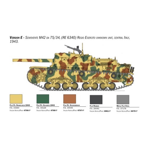 Italeri 6759S 1/35 Italian Semovente M42 da 75/34 Upgraded