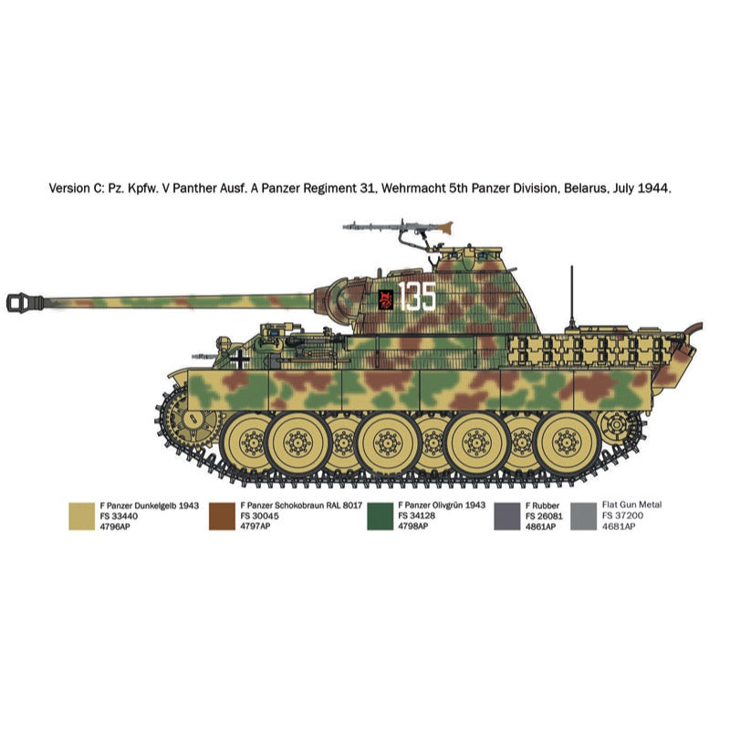 Italeri 7018S 1/72 Pz.Kpfw. V Panther Ausf. A