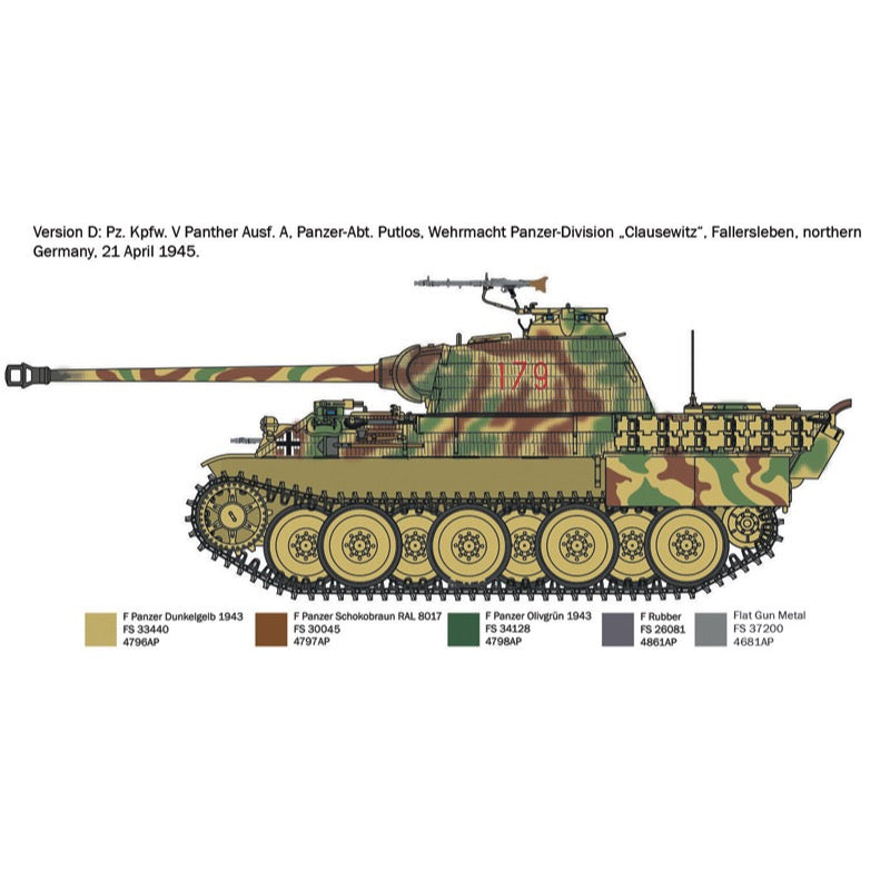 Italeri 7018S 1/72 Pz.Kpfw. V Panther Ausf. A