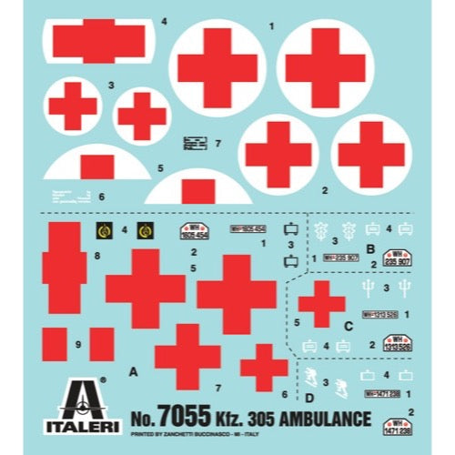Italeri 7055 1/72 KFZ 305 Ambulance