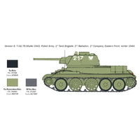 Italeri 7078 1/72 T-34/76 Mod. 1943 Tank