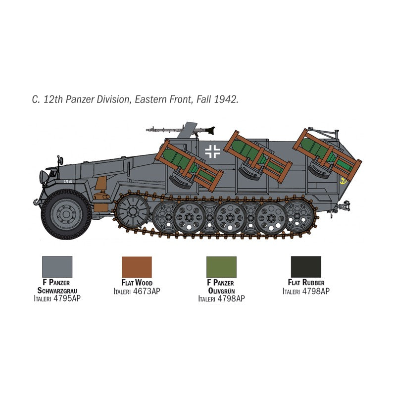 Italeri 7080 1/72 Sd.Kfz 251/z Stuka Zu Fuss