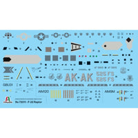 Italeri 72011 1/72 F-22 Raptor - Complete Set - includes tools and paints